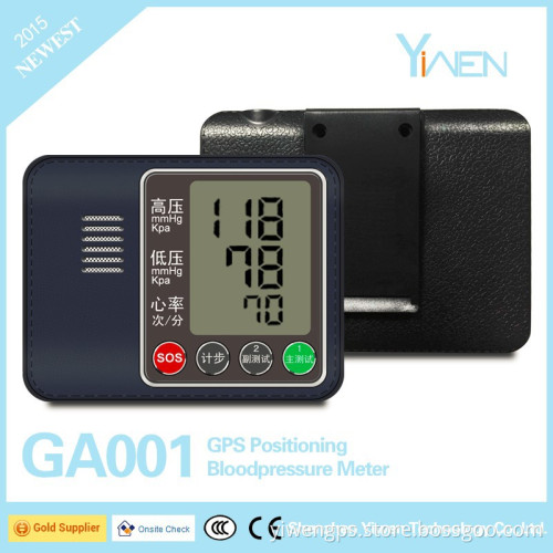 Elder Use GPS Tracking Data Auto upload Smart Step Calculation SOS Blood Pressure Monitor with Cloud Storage & Android/IOS APP